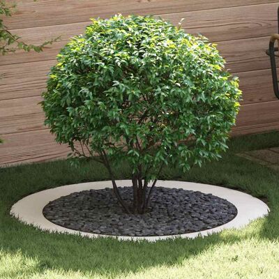 vidaXL geeignet für flachen Baumring Weiß Ø90 / 120 cm Stahl - Weiß vidaXL geeignet für flachen Baumring Weiß Ø90 / 120 cm Stahl - Weiß