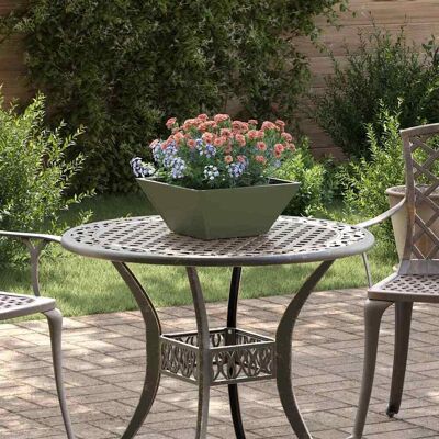vidaXL Garten-Pflanzgefäß 5 pcs Olive Grün 35 x 35 x 15 cm - Olivgrün vidaXL Garten-Pflanzgefäß 5 pcs Olive Grün 35 x 35 x 15 cm - Olivgrün