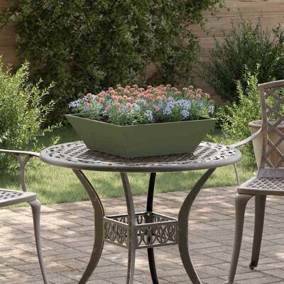 vidaXL Garten-Pflanzgefäß Olive Grün 50 x 50 x 15 cm - Olivgrün vidaXL Garten-Pflanzgefäß Olive Grün 50 x 50 x 15 cm - Olivgrün