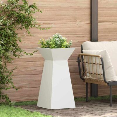 vidaXL Säulen Pflanzer 2 pcs Weiß 35 x 35 x 73 cm - Weiß vidaXL Säulen Pflanzer 2 pcs Weiß 35 x 35 x 73 cm - Weiß