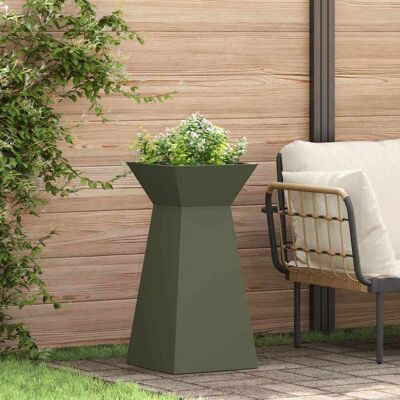 vidaXL Säulen Pflanzer 2 pcs Oliv 35 x 35 x 73 cm - Olivgrün vidaXL Säulen Pflanzer 2 pcs Oliv 35 x 35 x 73 cm - Olivgrün