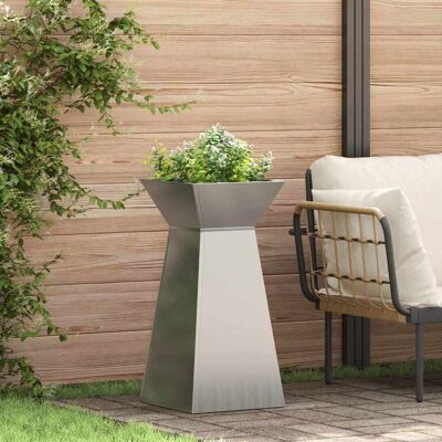 vidaXL Säulen Pflanzer Silber 35 x 35 x 73 cm - Silber vidaXL Säulen Pflanzer Silber 35 x 35 x 73 cm - Silber