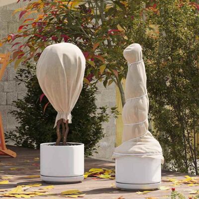 vidaXL Frostschutz-Pflanzen-Vlies Beige 100 x 1,6 m Vliesstoff - Beige vidaXL Frostschutz-Pflanzen-Vlies Beige 100 x 1,6 m Vliesstoff - Beige