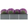 vidaXL Garten-Hochbeet Verzinkter Stahl 240x80x45 cm Grau - Grau