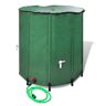 vidaXL Wasserspeicher Regentonne Wassertank 500L klappbar - Grün