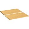 vidaXL Herdabdeckplatten 2 Stk. 50x28x1,5 cm Bambus - Braun