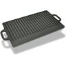 vidaXL Grillplatte Wendeplatte Gusseisen 50x23 cm - Schwarz