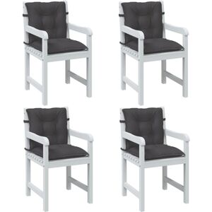 vidaXL Niedriglehner-Auflagen 4 Stk Melange Anthrazit 100x50x7cm Stoff - Anthrazit vidaXL Niedriglehner-Auflagen 4 Stk Melange Anthrazit 100x50x7cm Stoff - Anthrazit