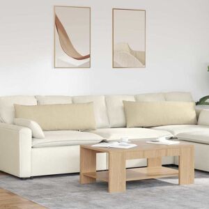 vidaXL Sofakissen 2 pcs Creme 120 x 40 cm Stoff - Creme vidaXL Sofakissen 2 pcs Creme 120 x 40 cm Stoff - Creme