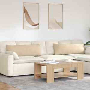 vidaXL Sofakissen 2 pcs Creme 120 x 40 cm Stoff - Creme vidaXL Sofakissen 2 pcs Creme 120 x 40 cm Stoff - Creme