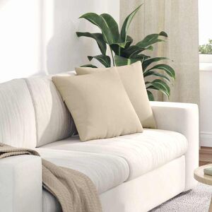 vidaXL Sofakissen 2 pcs Creme 45 x 45 cm Stoff - Creme vidaXL Sofakissen 2 pcs Creme 45 x 45 cm Stoff - Creme