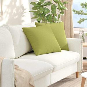 vidaXL Sofakissen 2 pcs Hellgrün 50 x 50 cm Stoff - Grün vidaXL Sofakissen 2 pcs Hellgrün 50 x 50 cm Stoff - Grün