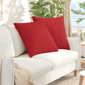 vidaXL Sofakissen 2 pcs Rot 60 x 60 cm Stoff - Rot vidaXL Sofakissen 2 pcs Rot 60 x 60 cm Stoff - Rot