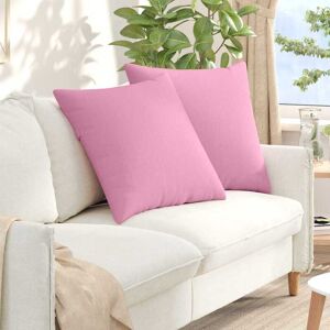 vidaXL Sofakissen 2 pcs Rosa 80 x 80 cm Stoff - Rosa vidaXL Sofakissen 2 pcs Rosa 80 x 80 cm Stoff - Rosa