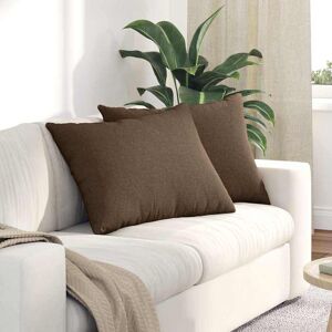 vidaXL Sofakissen 2 pcs Braun 70 x 50 cm Stoff - Braun vidaXL Sofakissen 2 pcs Braun 70 x 50 cm Stoff - Braun