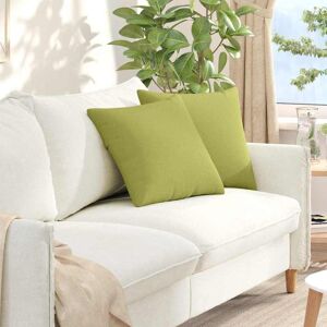 vidaXL Sofakissen 2 pcs Hellgrün 45 x 45 cm Stoff - Grün vidaXL Sofakissen 2 pcs Hellgrün 45 x 45 cm Stoff - Grün