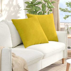 vidaXL Sofakissen 2 pcs Gelb 80 x 80 cm Cordstoff - Gelb vidaXL Sofakissen 2 pcs Gelb 80 x 80 cm Cordstoff - Gelb