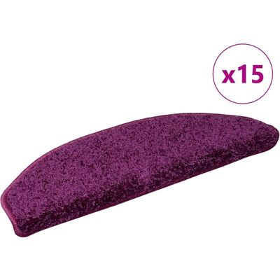 vidaXL Stufenmatten 15 Stk. 65x21x4 cm Violett Halbrund Groß - Lila vidaXL Stufenmatten 15 Stk. 65x21x4 cm Violett Halbrund Groß - Lila