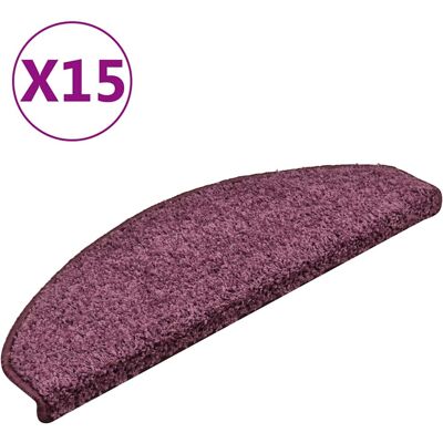 vidaXL Stufenmatten 15 Stk. 65x21x4 cm Dunkelviolett Halbrund Groß - Lila vidaXL Stufenmatten 15 Stk. 65x21x4 cm Dunkelviolett Halbrund Groß - Lila