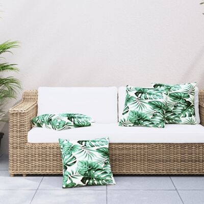 vidaXL Sofakissen 4 Stk. Blattmuster 40x40 cm Stoff - Mehrfarbig vidaXL Sofakissen 4 Stk. Blattmuster 40x40 cm Stoff - Mehrfarbig