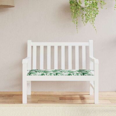 vidaXL Stuhlpolster Blatt Blattmuster 100 x 50 x 3 cm Oxford-Stoff - Grün vidaXL Stuhlpolster Blatt Blattmuster 100 x 50 x 3 cm Oxford-Stoff - Grün