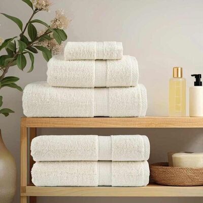 vidaXL Gästetuch SOLUND 2 Stk. Creme 15 x 21 cm 550 gsm - Creme vidaXL Gästetuch SOLUND 2 Stk. Creme 15 x 21 cm 550 gsm - Creme