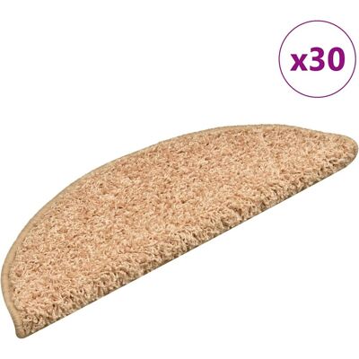 vidaXL Stufenmatten 30 Stk. 56x17x3 cm Gold Halbrund - Gold vidaXL Stufenmatten 30 Stk. 56x17x3 cm Gold Halbrund - Gold