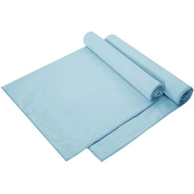 vidaXL Sporthandtücher 2 pcs Blau 140 x 70 cm Polyester und Polyamid - Blau vidaXL Sporthandtücher 2 pcs Blau 140 x 70 cm Polyester und Polyamid - Blau