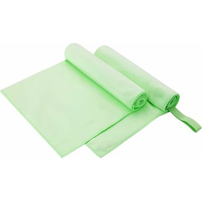 vidaXL Sporthandtücher 2 pcs Grün 100 x 50 cm Polyester und Polyamid - Grün vidaXL Sporthandtücher 2 pcs Grün 100 x 50 cm Polyester und Polyamid - Grün
