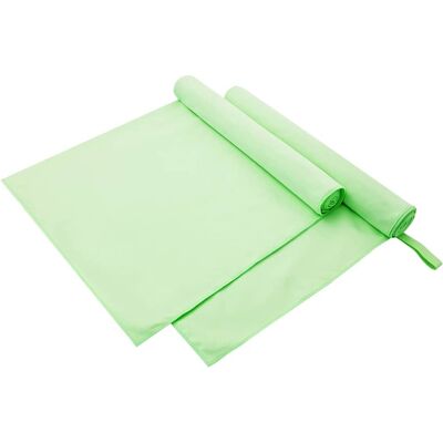 vidaXL Sporthandtücher 2 pcs Grün 180 x 90 cm Polyester und Polyamid - Grün vidaXL Sporthandtücher 2 pcs Grün 180 x 90 cm Polyester und Polyamid - Grün