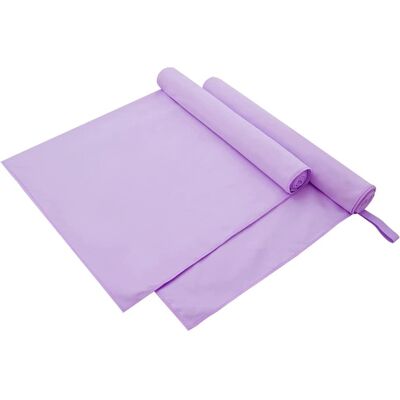 vidaXL Sporthandtücher 2 pcs Lila 180 x 90 cm Polyester und Polyamid - Lila vidaXL Sporthandtücher 2 pcs Lila 180 x 90 cm Polyester und Polyamid - Lila