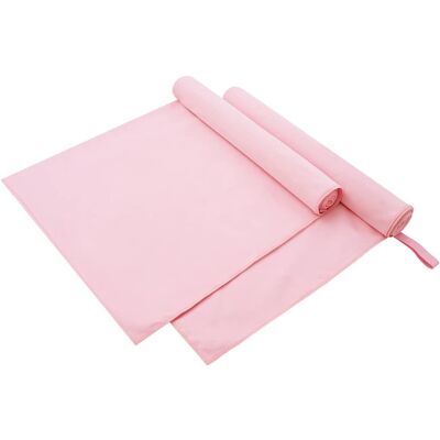 vidaXL Sporthandtücher 2 pcs Rosa 180 x 90 cm Polyester und Polyamid - Rosa vidaXL Sporthandtücher 2 pcs Rosa 180 x 90 cm Polyester und Polyamid - Rosa