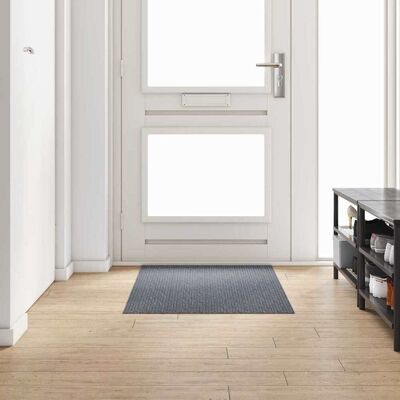 vidaXL Teppichläufer Grau 80 x 150 cm Stoff - Grau vidaXL Teppichläufer Grau 80 x 150 cm Stoff - Grau