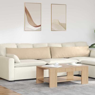 vidaXL Sofakissen 2 stk. Mikrofaserstoff Creme 145 x 40 cm - Creme vidaXL Sofakissen 2 stk. Mikrofaserstoff Creme 145 x 40 cm - Creme