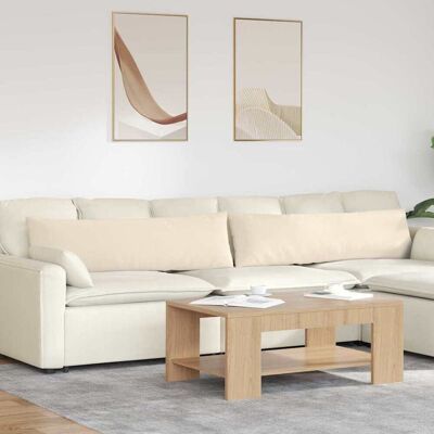 vidaXL Sofakissen 2 pcs Beige 145 x 40 cm Stoff - Beige vidaXL Sofakissen 2 pcs Beige 145 x 40 cm Stoff - Beige
