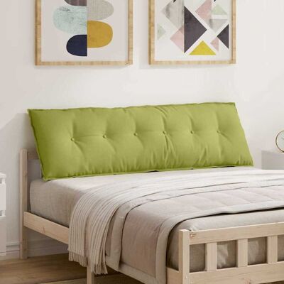 vidaXL Rücken Kissen Hellgrün 160 x 19 x 50 cm Stoff - Grün vidaXL Rücken Kissen Hellgrün 160 x 19 x 50 cm Stoff - Grün