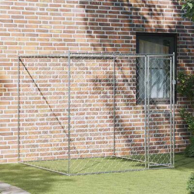 vidaXL Hundekäfig Silber 200 x 200 x 200 cm Verzinkter Stahl - Silber vidaXL Hundekäfig Silber 200 x 200 x 200 cm Verzinkter Stahl - Silber