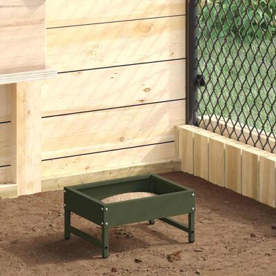 vidaXL Vogel-Feeder Olive Grün 34 x 26 x 16 cm Kaltgewalzter Stahl - Grün vidaXL Vogel-Feeder Olive Grün 34 x 26 x 16 cm Kaltgewalzter Stahl - Grün
