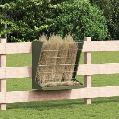 vidaXL Heu Futterspender Olive Grün 71 x 33 x 70 cm - Grün vidaXL Heu Futterspender Olive Grün 71 x 33 x 70 cm - Grün