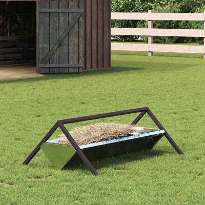 vidaXL Futtertröge für Nutztiere Silber 111 x 76 x 38 cm - Silber vidaXL Futtertröge für Nutztiere Silber 111 x 76 x 38 cm - Silber