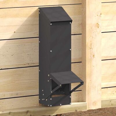 vidaXL Hühnerfütterer Schwarz 13 x 12 x 51 cm Kaltgewalzter Stahl - Schwarz vidaXL Hühnerfütterer Schwarz 13 x 12 x 51 cm Kaltgewalzter Stahl - Schwarz
