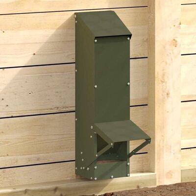 vidaXL Hühnerfütterer Olive Grün 13 x 12 x 51 cm Kaltgewalzter Stahl - Grün vidaXL Hühnerfütterer Olive Grün 13 x 12 x 51 cm Kaltgewalzter Stahl - Grün