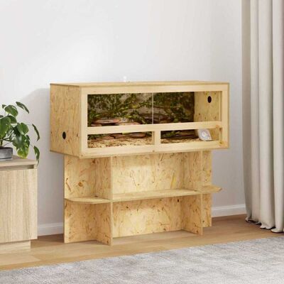 vidaXL Terrarienbasis mit Regal Braun 100 x 40 x 50 cm OSB - Braun vidaXL Terrarienbasis mit Regal Braun 100 x 40 x 50 cm OSB - Braun