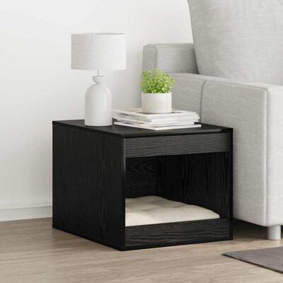 vidaXL Katzenstreu Box Umzäunung Schwarz Eichen-Optik 47 x 59 x 42 cm - Schwarz vidaXL Katzenstreu Box Umzäunung Schwarz Eichen-Optik 47 x 59 x 42 cm - Schwarz