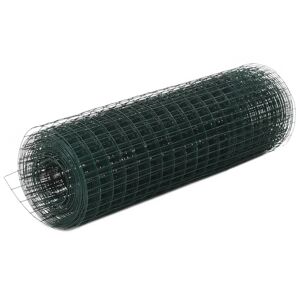 vidaXL Drahtzaun Stahl mit PVC-Beschichtung 25x0,5 m Grün - Grün