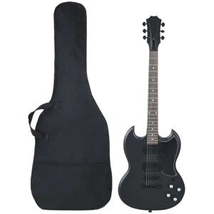 vidaXL E-Gitarre für Anfänger mit Tasche Schwarz 4/4 39