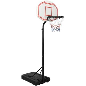 vidaXL Basketballständer Weiß 237-307 cm Polyethylen - Weiß