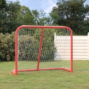 vidaXL Hockey-Tor Rot und Weiß 183x71x122 cm Polyester - Rot