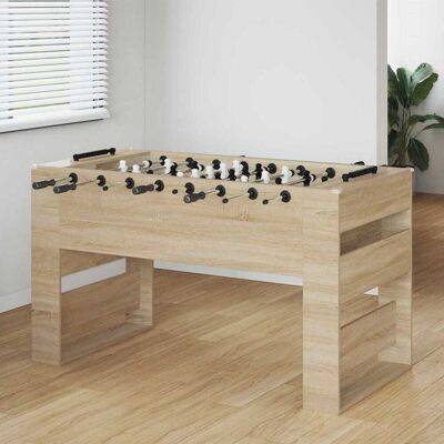 vidaXL Tischfußballtisch Sonoma-Eiche 146,5 x 74 x 85 cm Holzwerkstoff - Braun vidaXL Tischfußballtisch Sonoma-Eiche 146,5 x 74 x 85 cm Holzwerkstoff - Braun