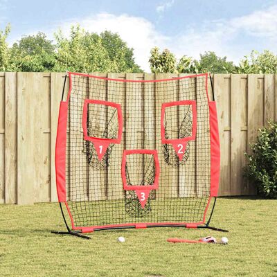 vidaXL Baseball-Übungsnetz Schwarz 214,5 x 89,5 x 181 cm Polyester - Schwarz vidaXL Baseball-Übungsnetz Schwarz 214,5 x 89,5 x 181 cm Polyester - Schwarz